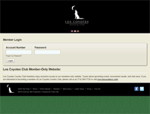 Tablet Screenshot of member.loscoyotescc.com
